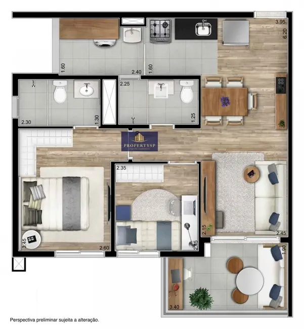 Foto 7 de Apartamento com 2 quartos à venda, 58m2 em Pinheiros, São Paulo - SP