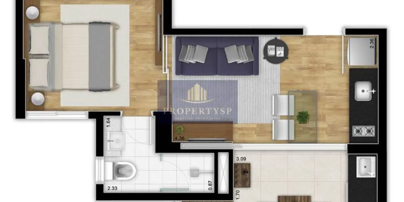 Foto 8 de Apartamento com 1 quarto à venda, 32m2 em Pinheiros, São Paulo - SP