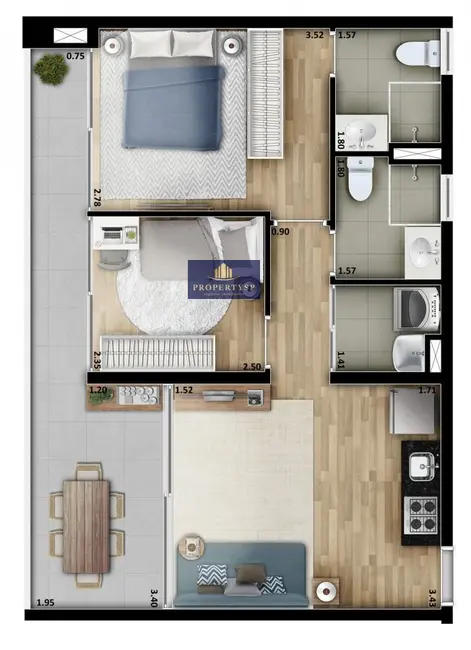 Foto 4 de Apartamento com 2 quartos à venda, 61m2 em Sumarezinho, São Paulo - SP