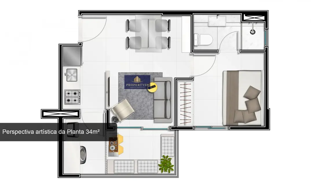 Foto 6 de Apartamento com 1 quarto à venda, 35m2 em Consolação, São Paulo - SP