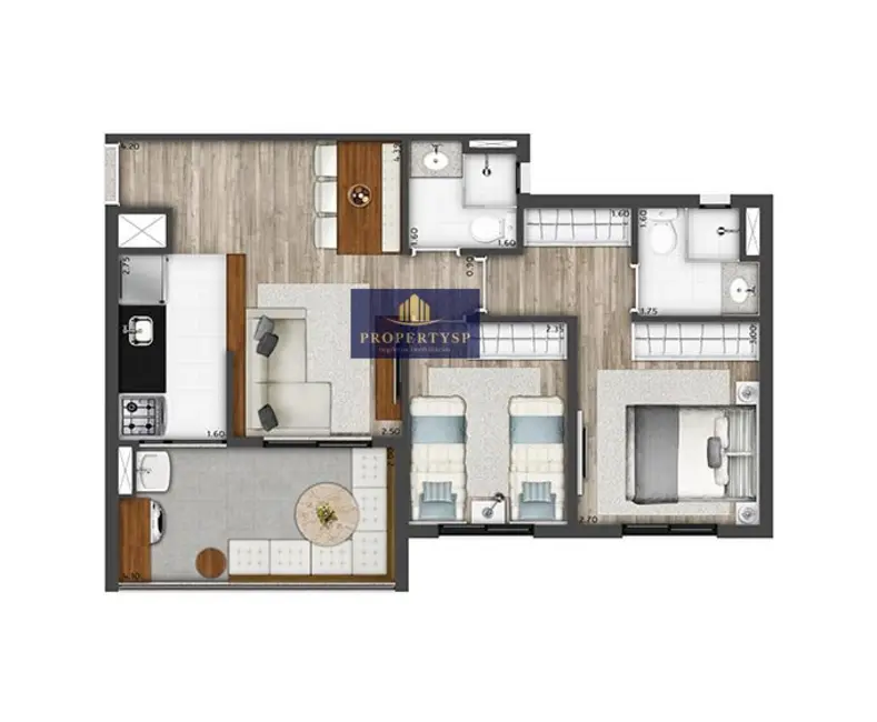 Foto 4 de Apartamento com 2 quartos à venda, 58m2 em Pinheiros, São Paulo - SP