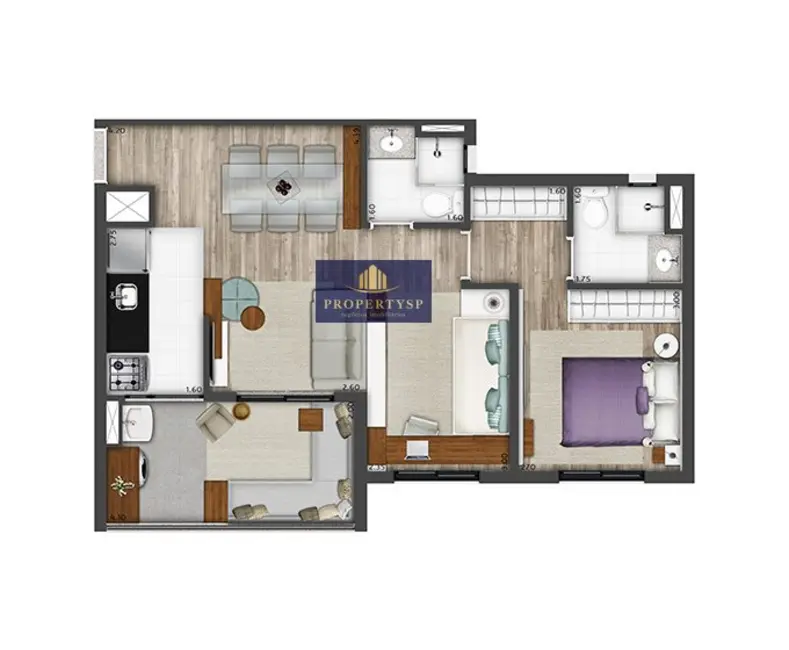 Foto 5 de Apartamento com 2 quartos à venda, 58m2 em Pinheiros, São Paulo - SP