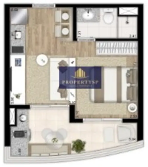 Foto 6 de Apartamento com 1 quarto à venda, 33m2 em Barra Funda, São Paulo - SP