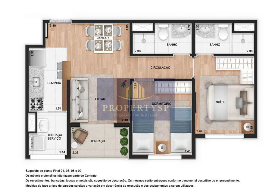 Apartamento com 2 quartos à venda, 50m2 em Água Branca, São Paulo - SP - imagem 3 Foto 3 de Apartamento com 2 quartos à venda, 50m2 em Água Branca, São Paulo - SP