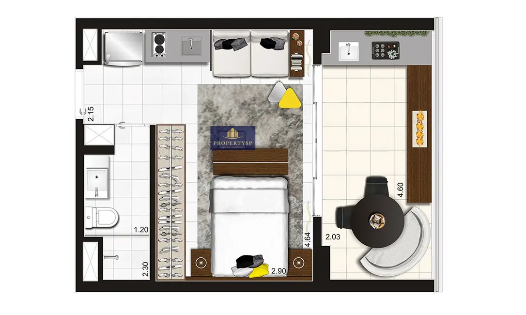 Foto 5 de Apartamento com 1 quarto à venda, 32m2 em Pinheiros, São Paulo - SP