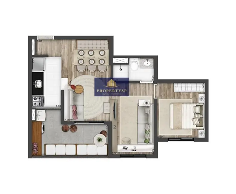 Foto 5 de Apartamento com 2 quartos à venda, 51m2 em Pinheiros, São Paulo - SP