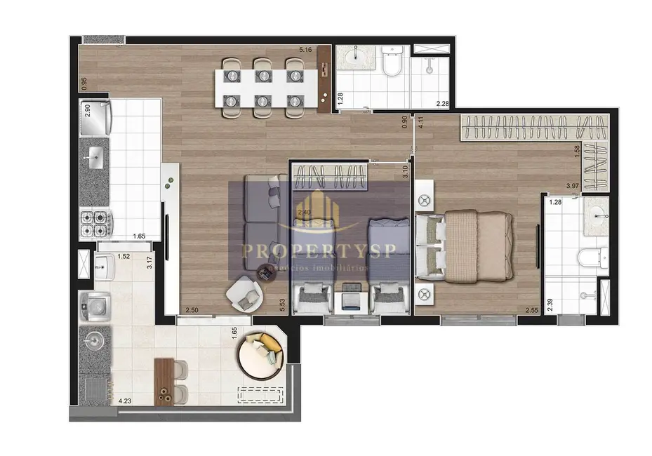 Foto 4 de Apartamento com 2 quartos à venda, 67m2 em Alto da Lapa, São Paulo - SP