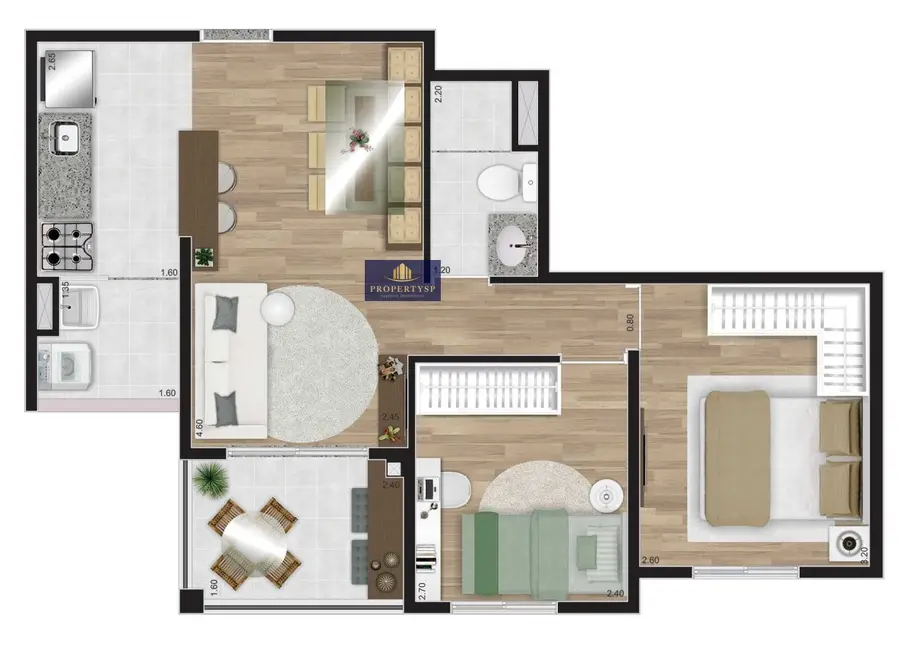 Foto 6 de Apartamento com 2 quartos à venda, 48m2 em Vila Clementino, São Paulo - SP