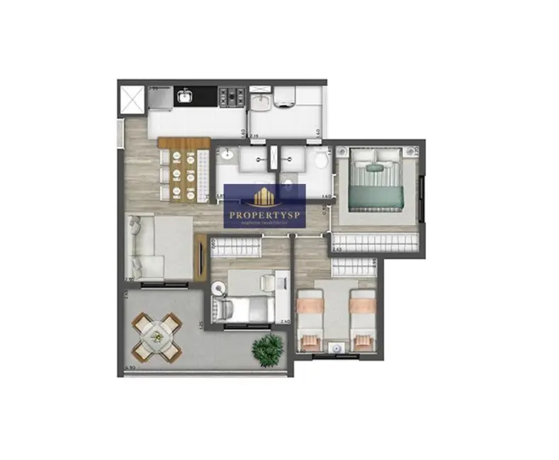 Foto 4 de Apartamento com 3 quartos à venda, 69m2 em Pinheiros, São Paulo - SP