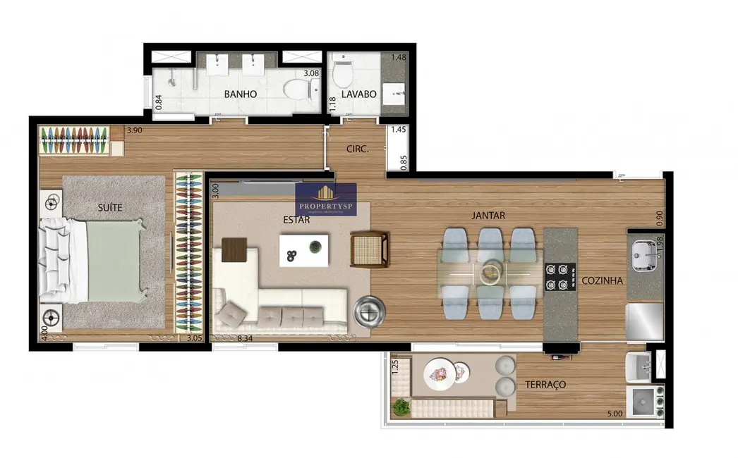 Foto 9 de Apartamento com 2 quartos à venda, 59m2 em Pinheiros, São Paulo - SP