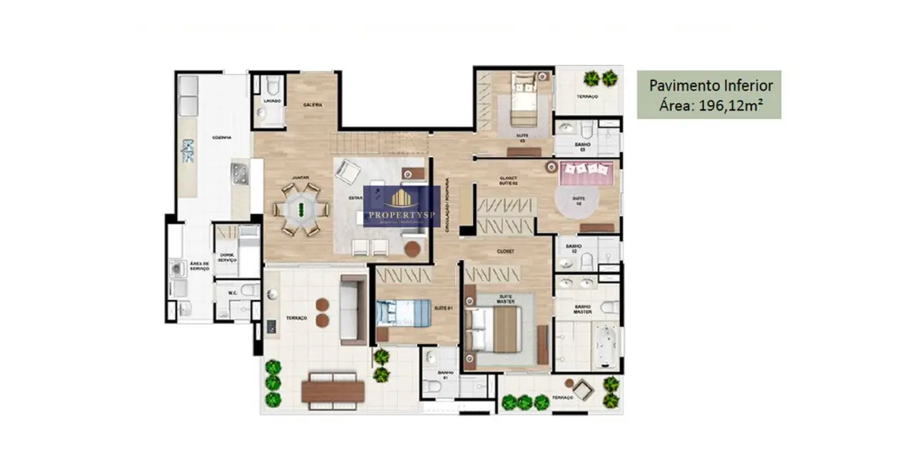 Foto 9 de Cobertura com 4 quartos à venda, 163m2 em Brooklin Paulista, São Paulo - SP