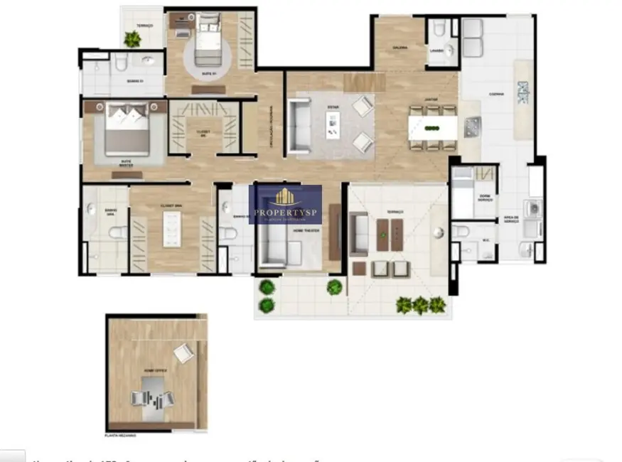 Foto 8 de Cobertura com 4 quartos à venda, 163m2 em Brooklin Paulista, São Paulo - SP