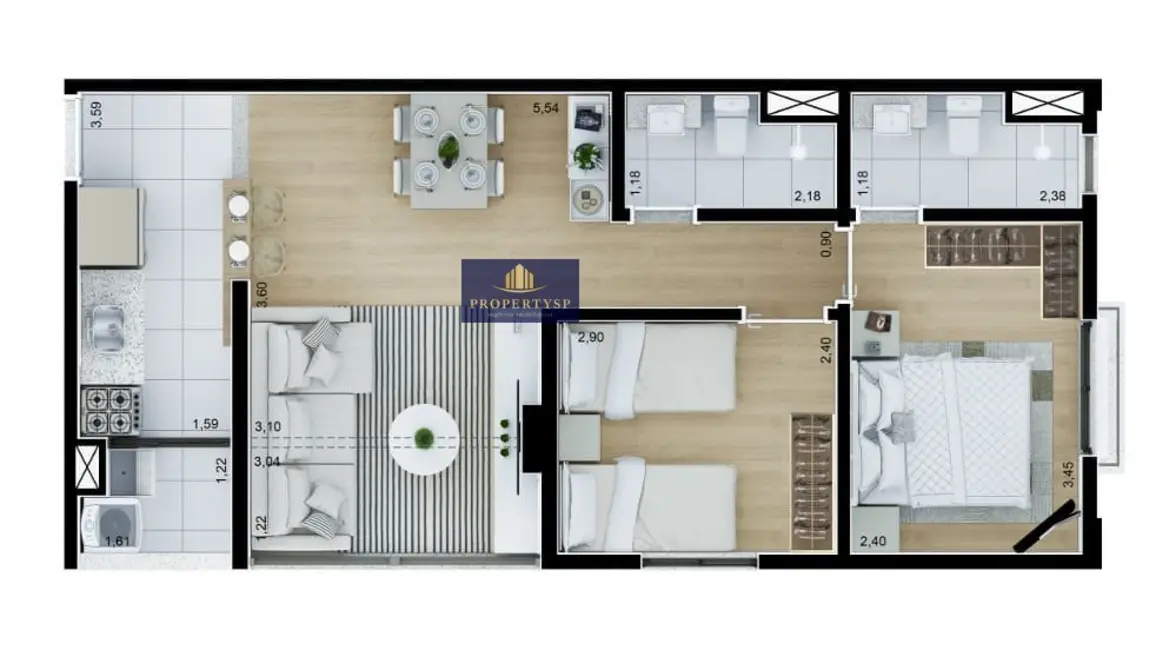 Foto 7 de Apartamento com 2 quartos à venda, 54m2 em Perdizes, São Paulo - SP