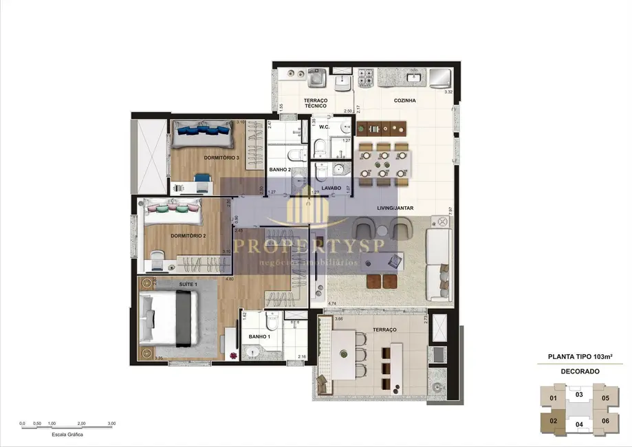 Apartamento com 4 quartos à venda, 103m2 em Água Branca, São Paulo - SP - imagem 5 Foto 5 de Apartamento com 4 quartos à venda, 103m2 em Água Branca, São Paulo - SP