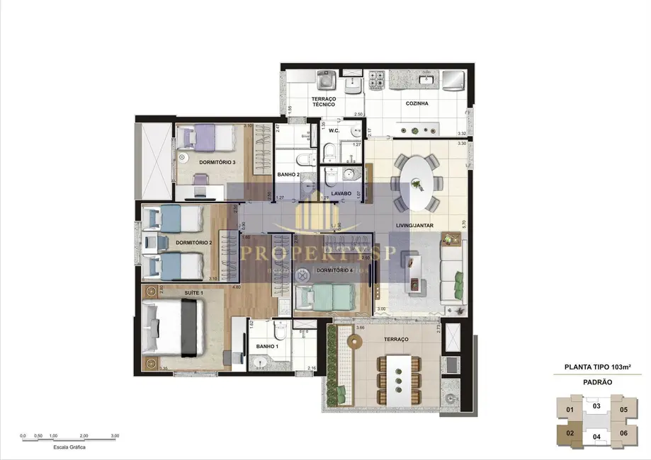 Apartamento com 4 quartos à venda, 103m2 em Água Branca, São Paulo - SP - imagem 2 Foto 2 de Apartamento com 4 quartos à venda, 103m2 em Água Branca, São Paulo - SP