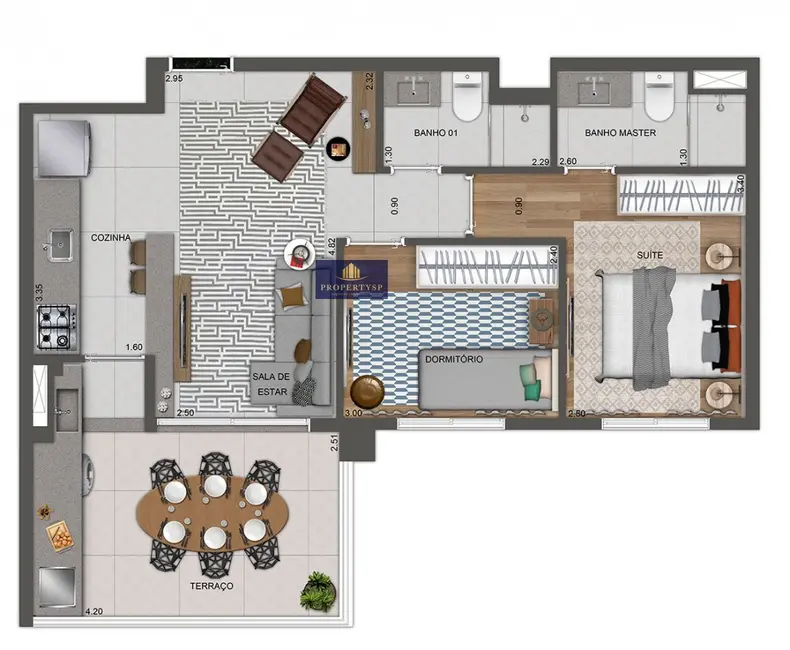 Foto 1 de Apartamento com 2 quartos à venda, 64m2 em Itaim Bibi, São Paulo - SP