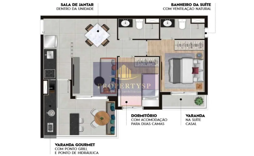 Foto 5 de Apartamento com 2 quartos à venda, 61m2 em Vila Leopoldina, São Paulo - SP