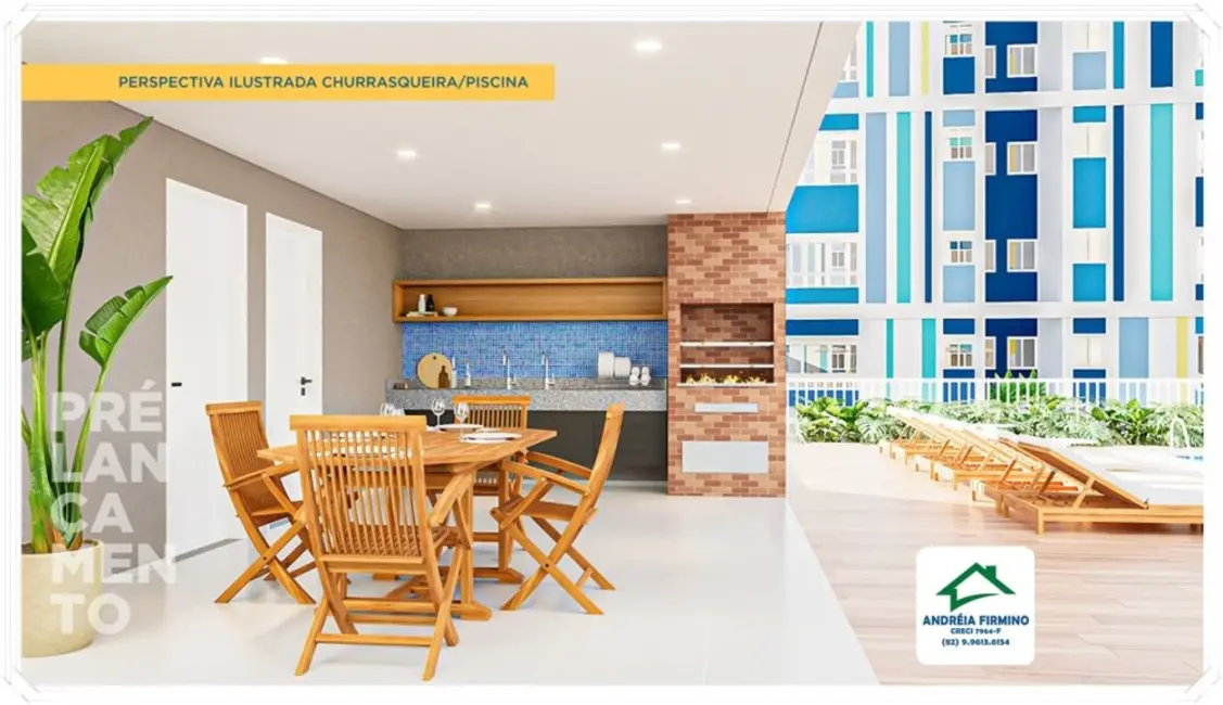 Apartamento com 2 quartos à venda, 40m2 em Cidade Universitária, Maceio - AL - imagem 5 Foto 5 de Apartamento com 2 quartos à venda, 40m2 em Cidade Universitária, Maceio - AL