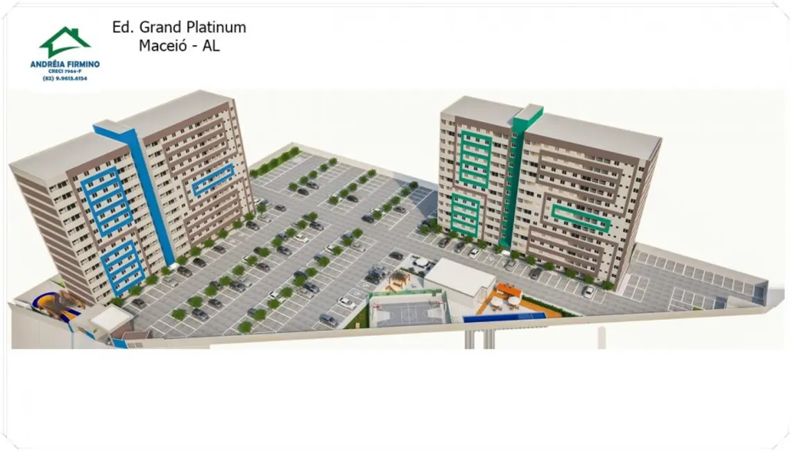 Foto 4 de Apartamento com 2 quartos à venda, 54m2 em Cidade Universitária, Maceio - AL