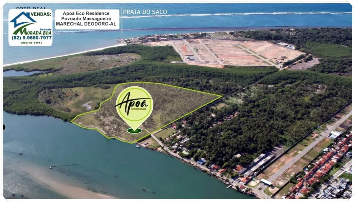 Foto 1 de Terreno / Lote à venda, 312m2 em Marechal Deodoro - AL