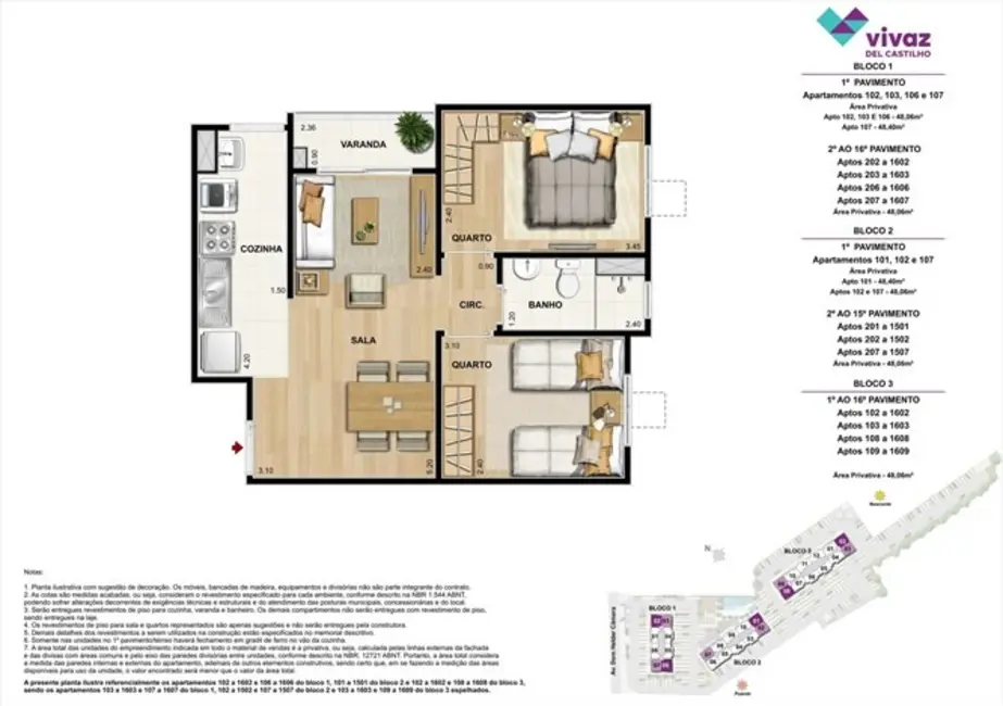 Foto 6 de Apartamento com 1 quarto à venda, 48m2 em Del Castilho, Rio De Janeiro - RJ