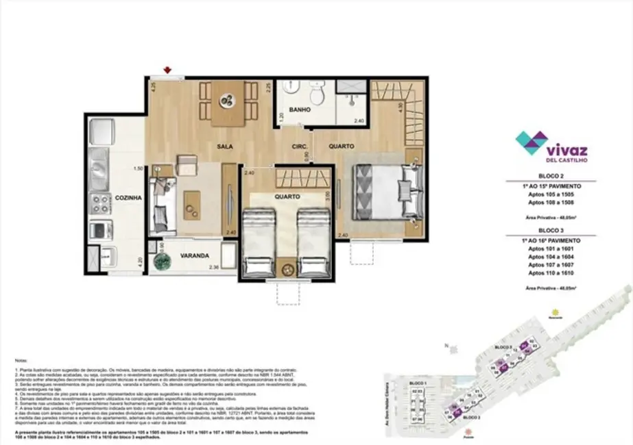 Foto 4 de Apartamento com 1 quarto à venda, 48m2 em Del Castilho, Rio De Janeiro - RJ