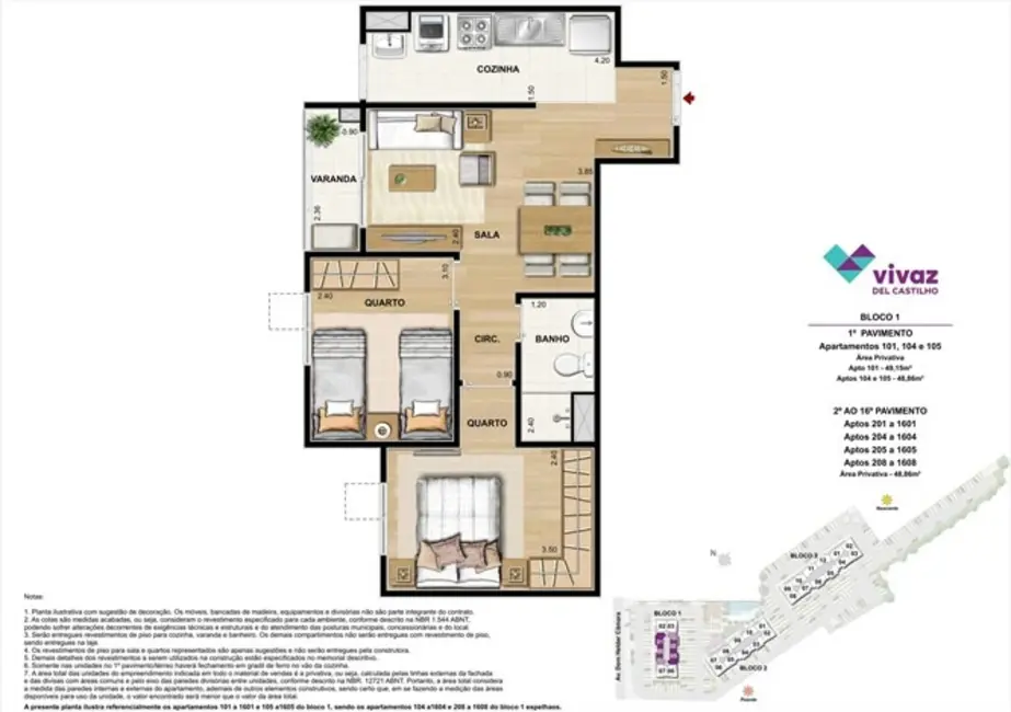 Foto 7 de Apartamento com 1 quarto à venda, 48m2 em Del Castilho, Rio De Janeiro - RJ