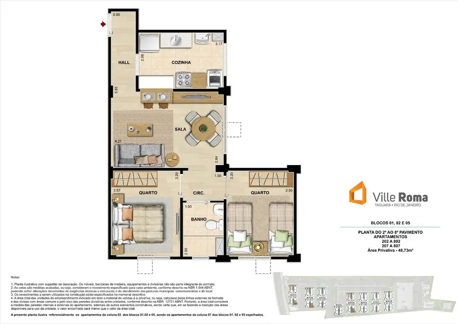 Foto 7 de Apartamento com 2 quartos à venda, 48m2 em Jacarepaguá, Rio De Janeiro - RJ