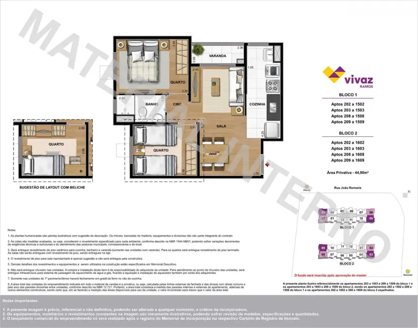 Foto 6 de Apartamento com 2 quartos à venda, 45m2 em Ramos, Rio De Janeiro - RJ