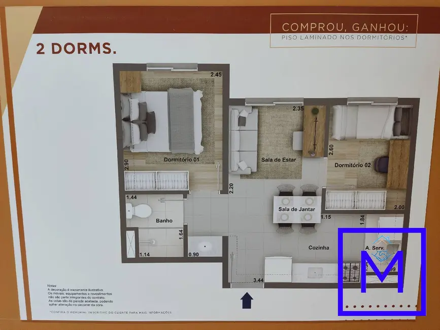 Foto 4 de Apartamento com 2 quartos à venda, 35m2 em São Miguel Paulista, São Paulo - SP