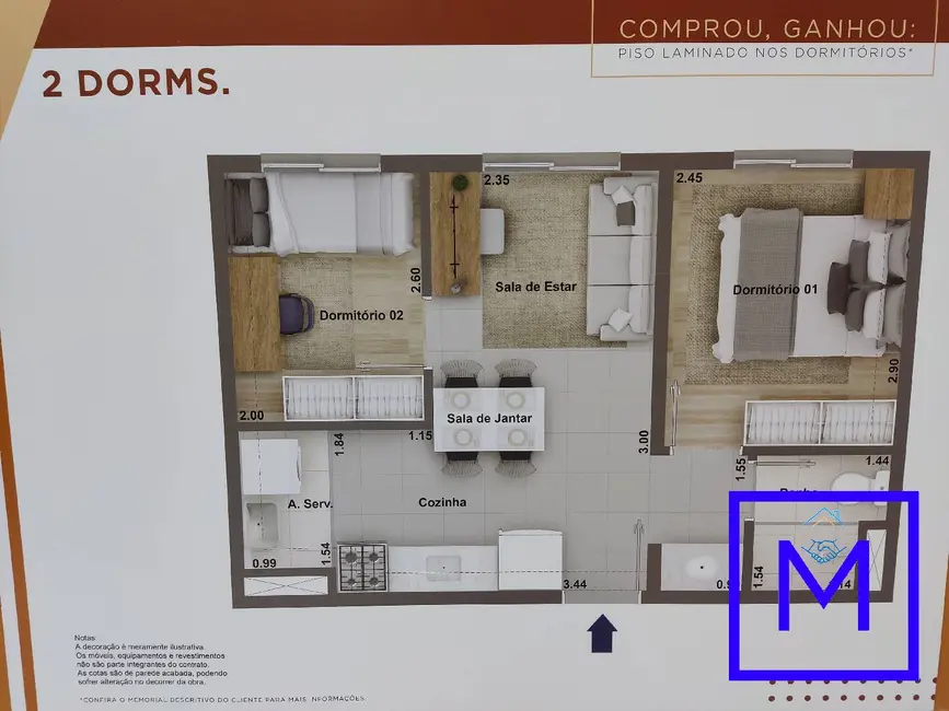 Foto 5 de Apartamento com 2 quartos à venda, 35m2 em São Miguel Paulista, São Paulo - SP