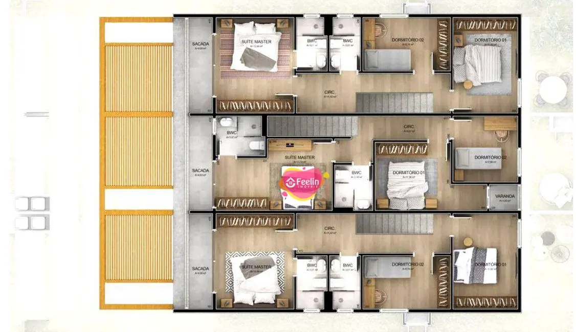 Foto 5 de Casa com 3 quartos à venda, 115m2 em Campeche, Florianopolis - SC