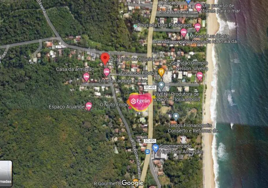 Terreno / Lote à venda, 392m2 em Armação do Pântano do Sul, Florianopolis - SC - imagem 8 Foto 8 de Terreno / Lote à venda, 392m2 em Armação do Pântano do Sul, Florianopolis - SC