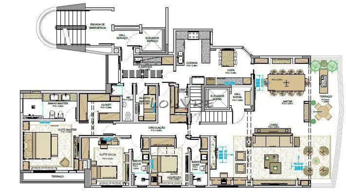 Cobertura com 4 quartos à venda, 420m2 em Vila Nova Conceição, São Paulo - SP - imagem 8 Foto 8 de Cobertura com 4 quartos à venda, 420m2 em Vila Nova Conceição, São Paulo - SP