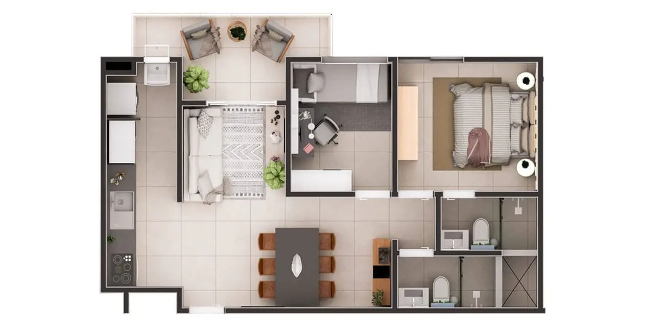 Apartamento com 2 quartos à venda, 80m2 em Itanhaem - SP - imagem 2 Foto 2 de Apartamento com 2 quartos à venda, 80m2 em Itanhaem - SP