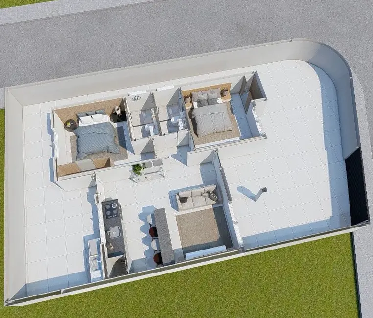 Foto 2 de Casa com 2 quartos à venda, 68m2 em Itanhaem - SP