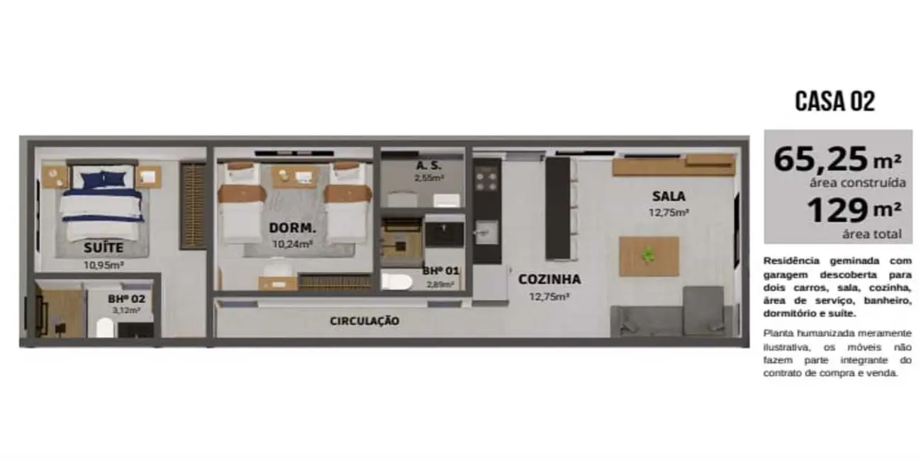 Foto 4 de Casa com 1 quarto à venda, 65m2 em Itanhaem - SP