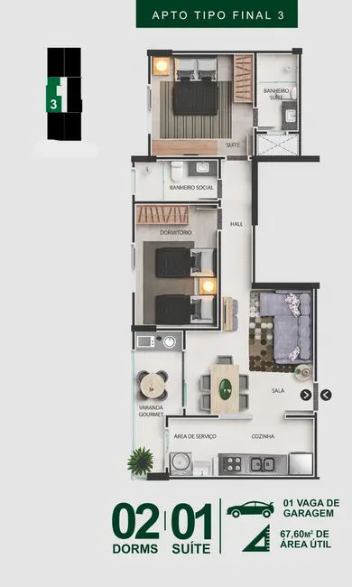 Apartamento com 2 quartos à venda, 73m2 em Centro, Itanhaem - SP - imagem 9 Foto 9 de Apartamento com 2 quartos à venda, 73m2 em Centro, Itanhaem - SP