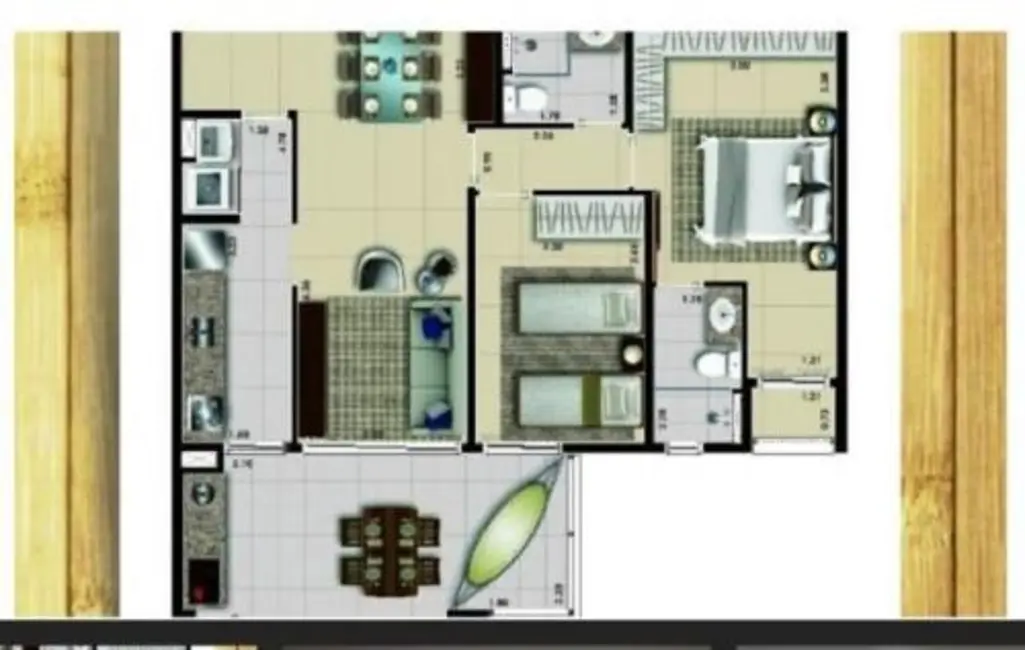 Foto 6 de Apartamento com 3 quartos à venda, 95m2 em Itanhaem - SP