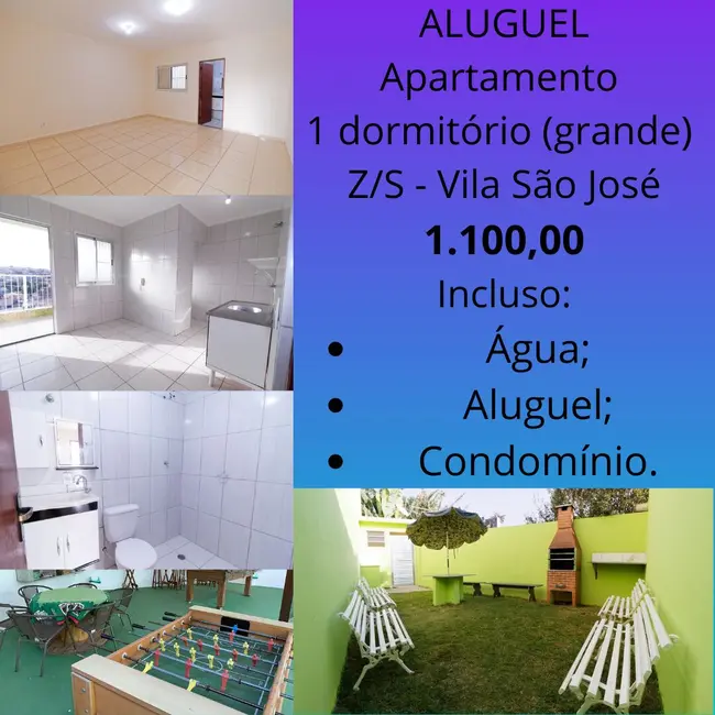 Foto 1 de Apartamento com 1 quarto para alugar, 45m2 em Vila São José (Cidade Dutra), São Paulo - SP