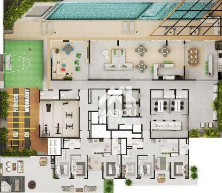 Foto 9 de Apartamento com 3 quartos à venda, 68m2 em Praia das Gaivotas, Vila Velha - ES