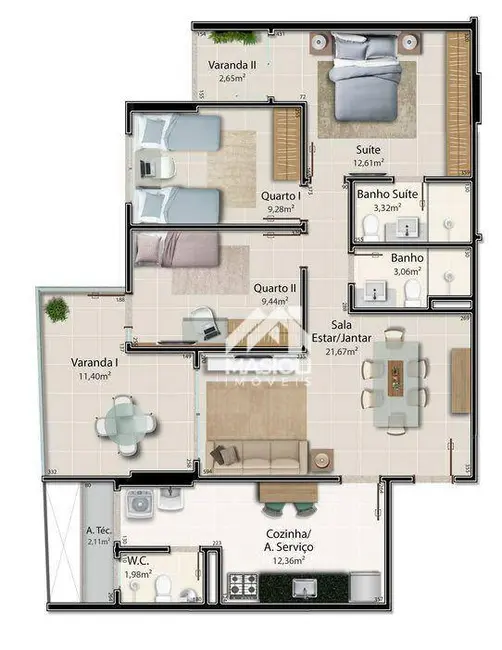 Foto 8 de Apartamento com 3 quartos à venda, 180m2 em Santa Lúcia, Vitoria - ES