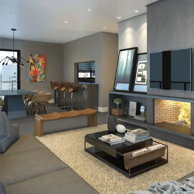 Foto 3 de Loft / Flat com 1 quarto à venda, 76m2 em Rio Branco, Porto Alegre - RS