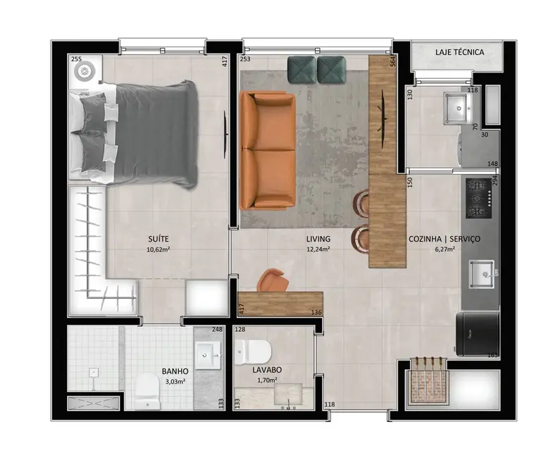 Foto 7 de Apartamento com 1 quarto à venda, 57m2 em Floresta, Porto Alegre - RS