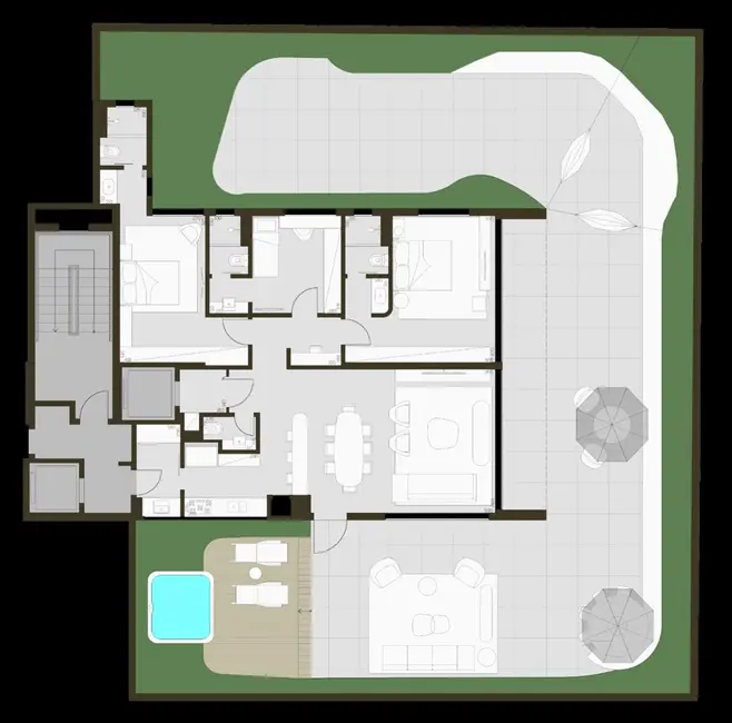 Foto 6 de Apartamento com 3 quartos à venda, 133m2 em Bela Vista, Porto Alegre - RS