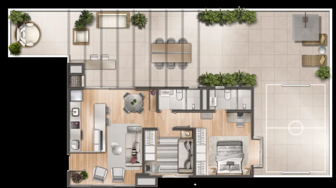 Apartamento com 2 quartos à venda, 157m2 em Menino Deus, Porto Alegre - RS - imagem 7 Foto 7 de Apartamento com 2 quartos à venda, 157m2 em Menino Deus, Porto Alegre - RS
