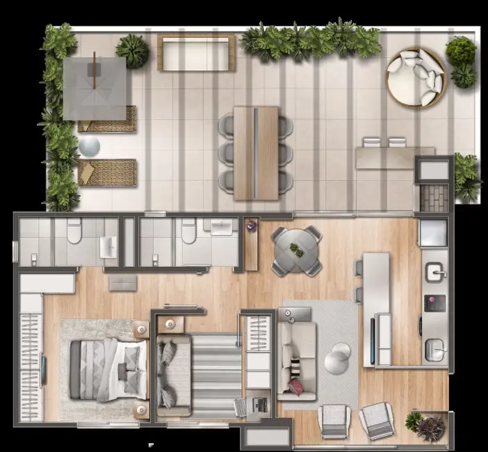 Apartamento com 2 quartos à venda, 157m2 em Menino Deus, Porto Alegre - RS - imagem 8 Foto 8 de Apartamento com 2 quartos à venda, 157m2 em Menino Deus, Porto Alegre - RS