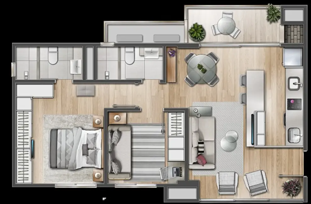 Apartamento com 2 quartos à venda, 157m2 em Menino Deus, Porto Alegre - RS - imagem 9 Foto 9 de Apartamento com 2 quartos à venda, 157m2 em Menino Deus, Porto Alegre - RS