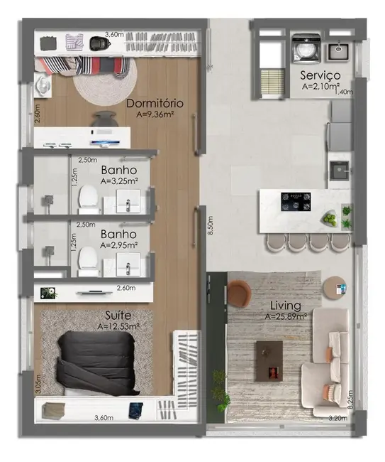 Foto 9 de Apartamento com 2 quartos à venda, 66m2 em Tristeza, Porto Alegre - RS