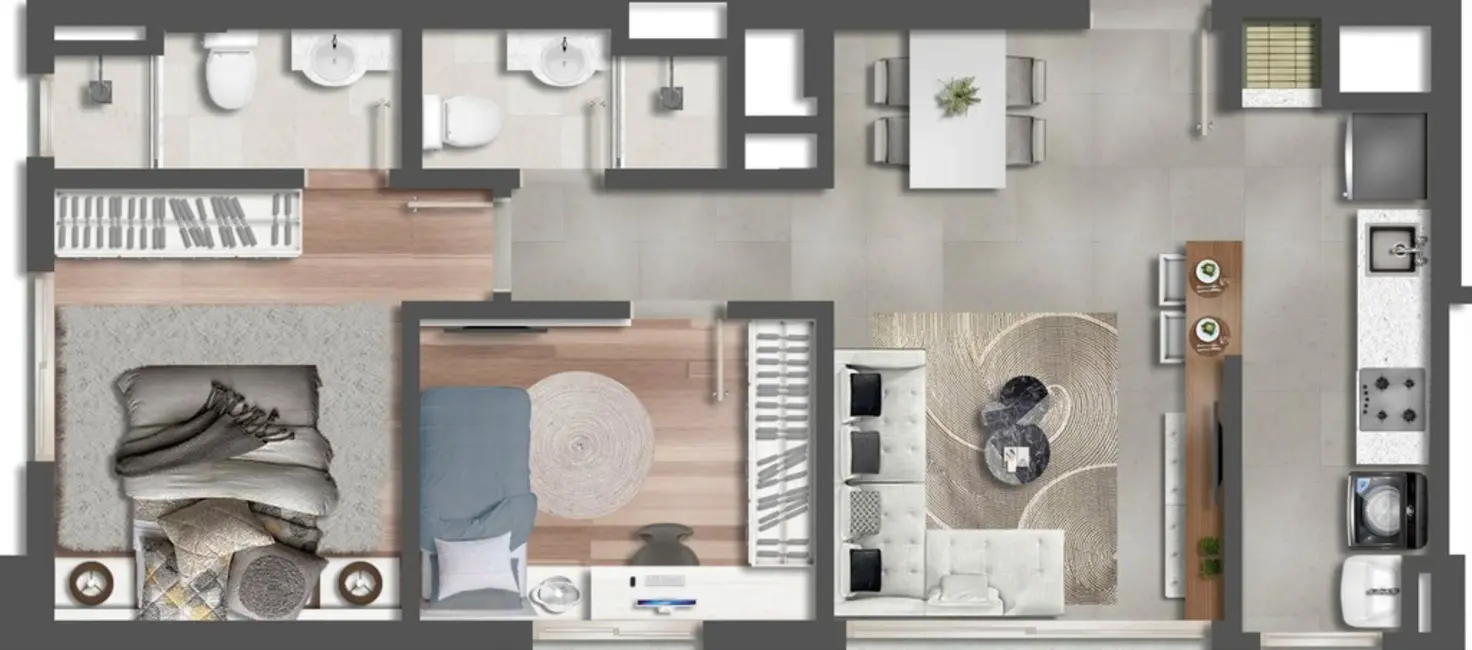 Apartamento com 2 quartos à venda, 86m2 em Passo da Areia, Porto Alegre - RS - imagem 6 Foto 6 de Apartamento com 2 quartos à venda, 86m2 em Passo da Areia, Porto Alegre - RS